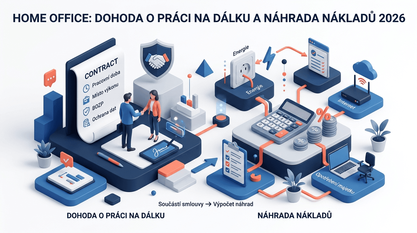 Home office: dohoda o práci na dálku a náhrada nákladů